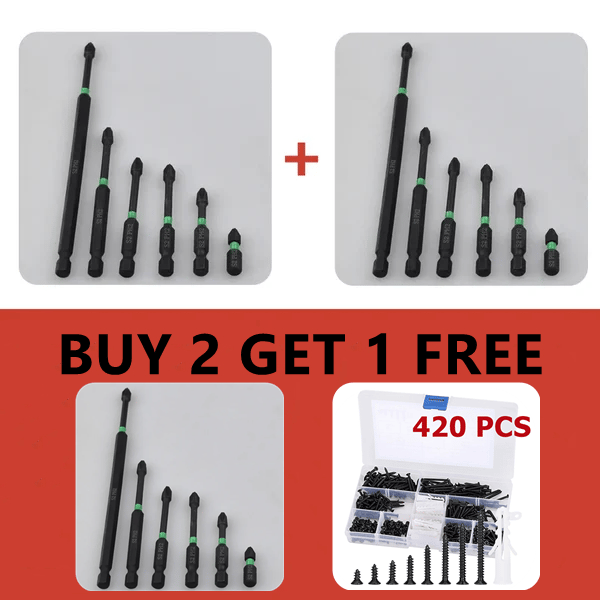 PH2 Magnetic Screwdriver Bit Set - Drilling work no longer be complicated