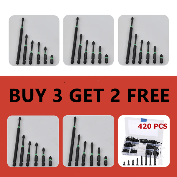 PH2 Magnetic Screwdriver Bit Set - Drilling work no longer be complicated