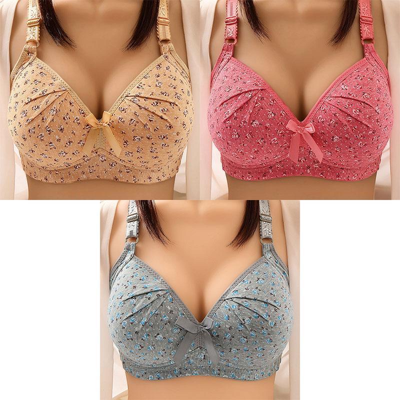 Plus Size Soft Comfort Bra Wire Free (3pcs--Last day 60% OFF)