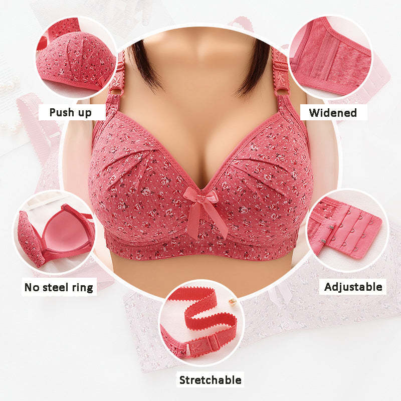 Plus Size Soft Comfort Bra Wire Free (3pcs--Last day 60% OFF)