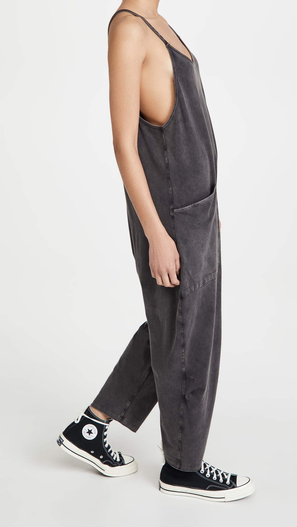 Sale 70% OFF - Wide Leg Jumpsuit with Pockets