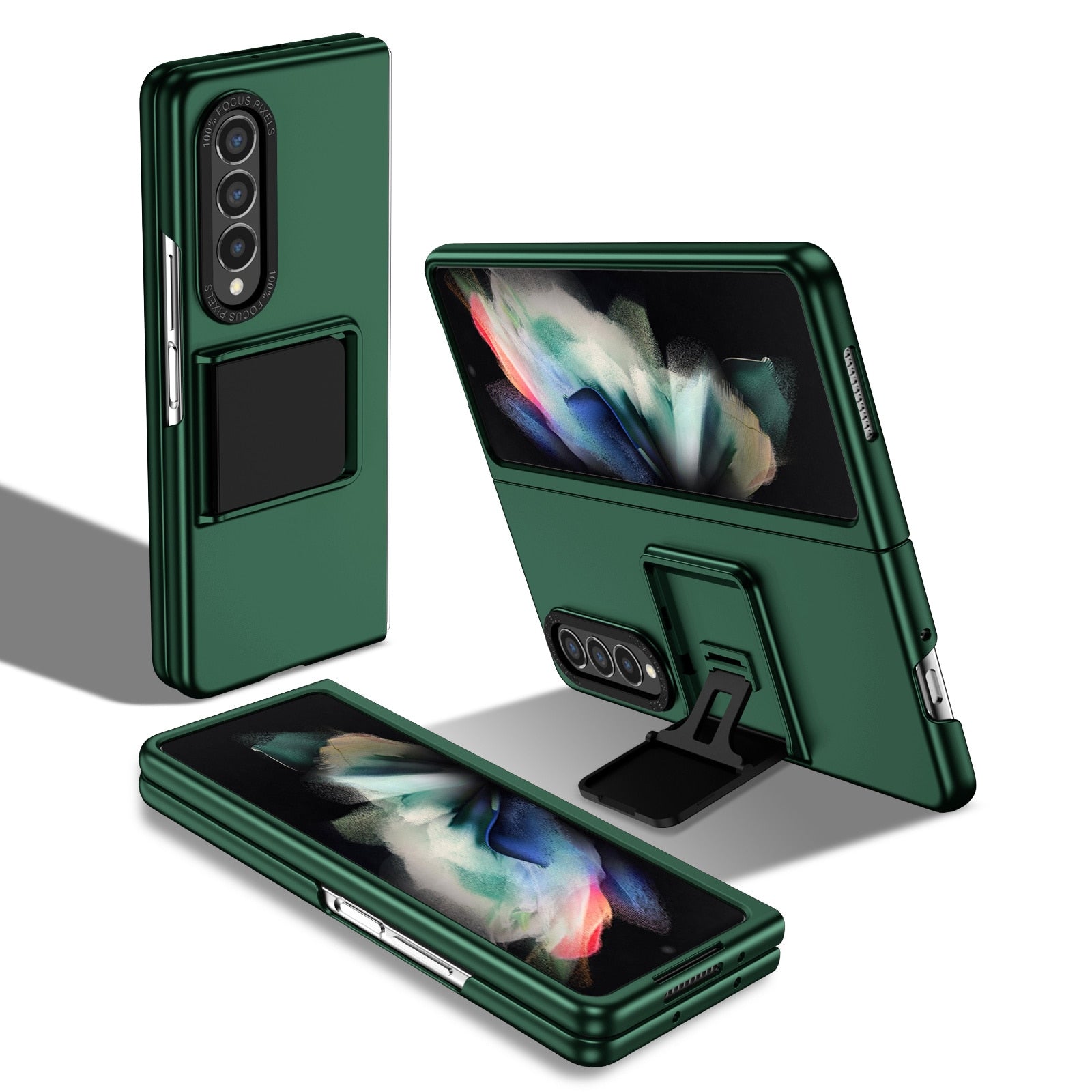 Shockproof Hard PC Phone Case with Folding Stand for Samsung Galaxy Z Fold