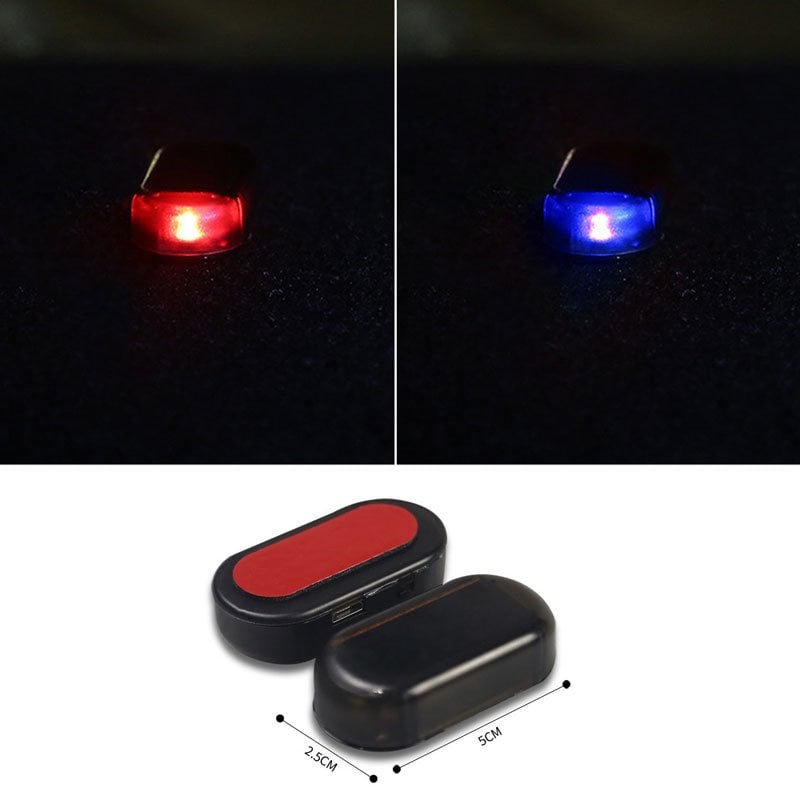 Solar anti-theft anti-theft light in the car