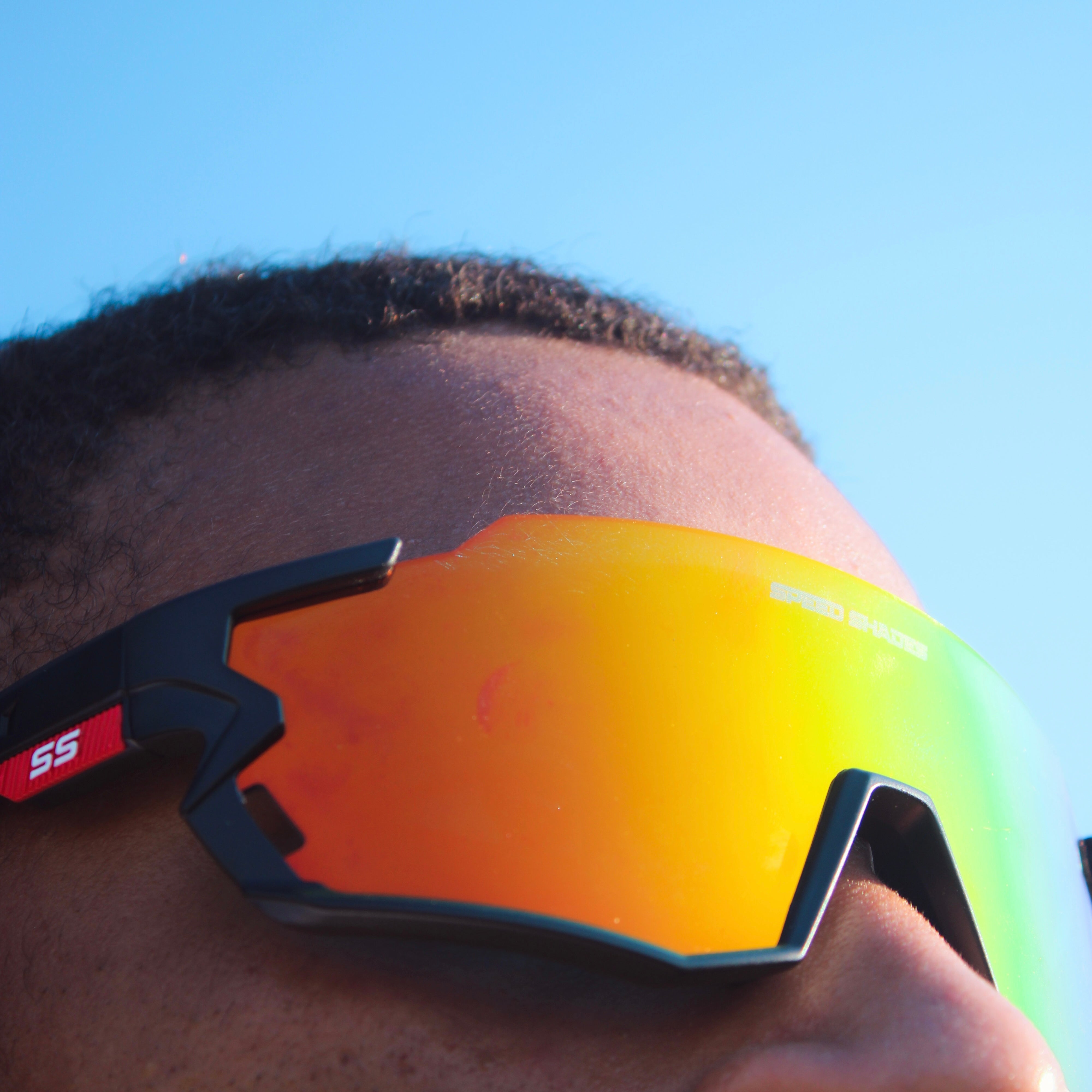 Speed Shades Pro - Orange (Black Frame)