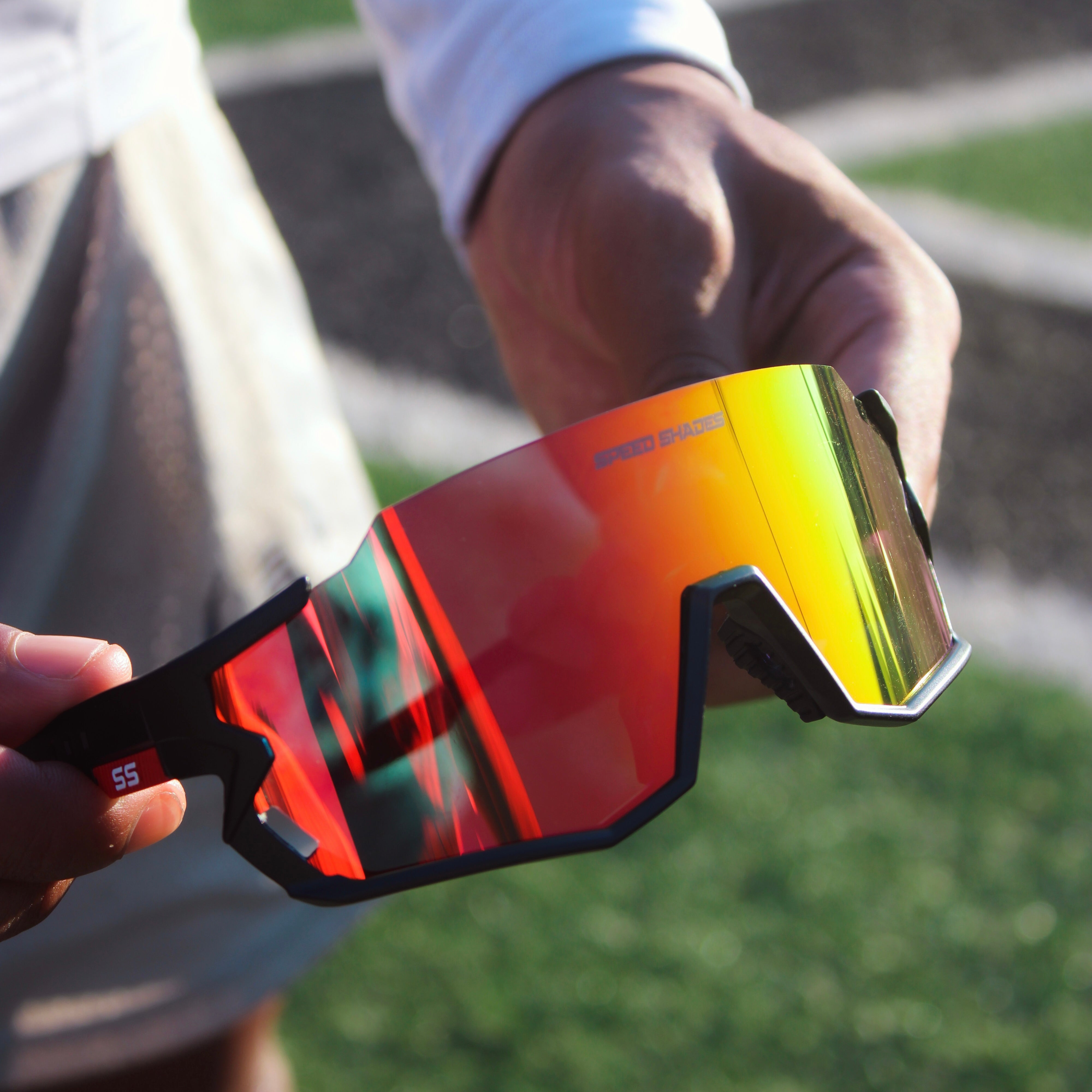 Speed Shades Pro - Orange (Black Frame)