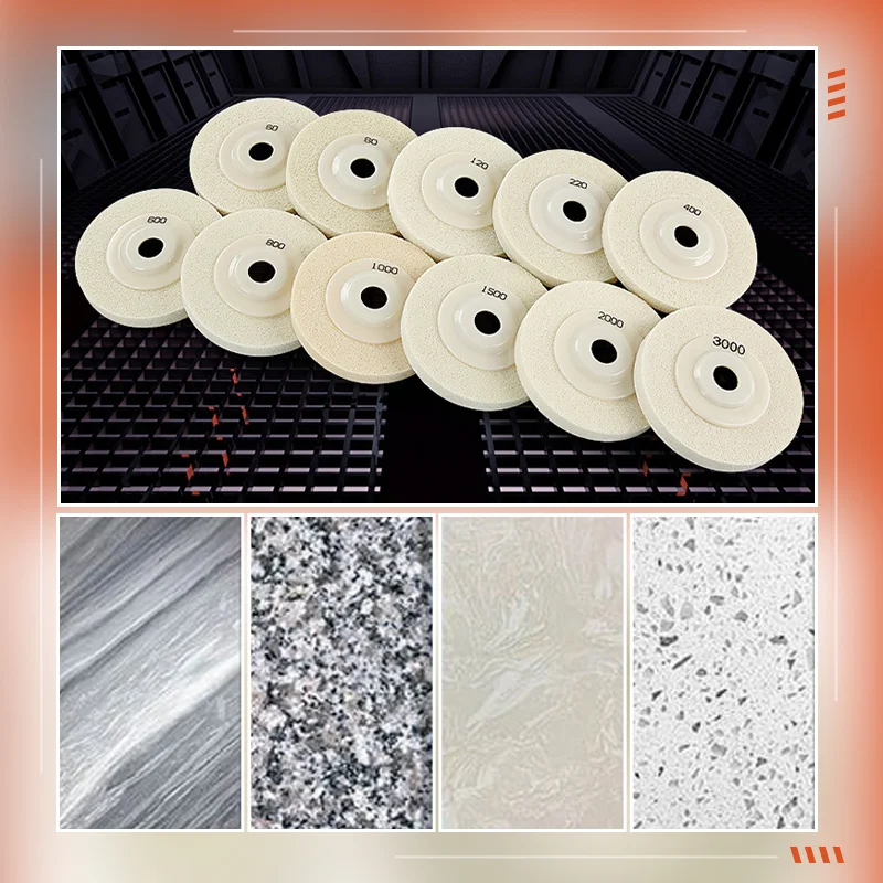 Sponge fiber polishing sheet for stone renovation