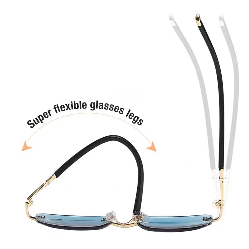 Stylish Anti-blue Light Rimless Reading Glasses