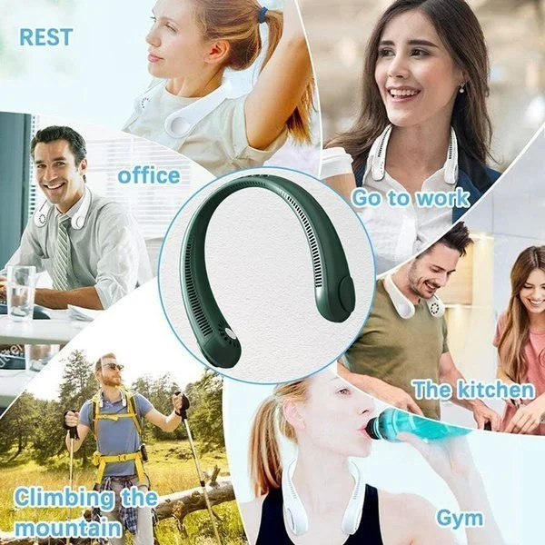 (Summer Sale-48% OFF)2023 New Portable Neck Fan