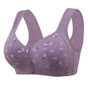 SweetFloral - Full Cotton Front Closure Bra