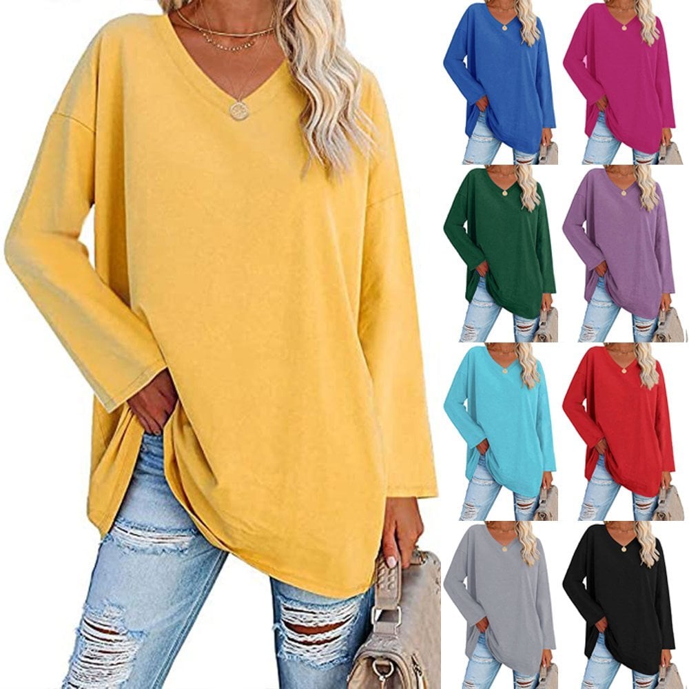 The Last Day Promotion-SALE 70% OFF Women's loose long sleeve fashion V-neck knit