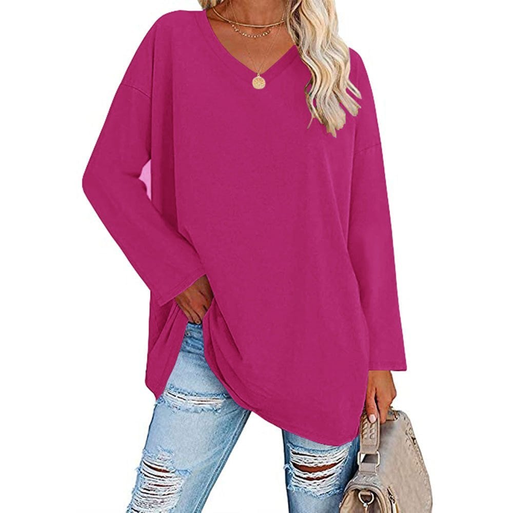 The Last Day Promotion-SALE 70% OFF Women's loose long sleeve fashion V-neck knit