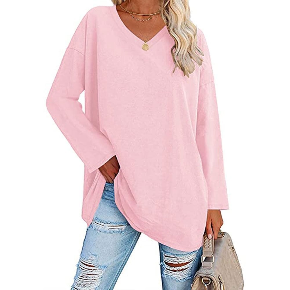 The Last Day Promotion-SALE 70% OFF Women's loose long sleeve fashion V-neck knit