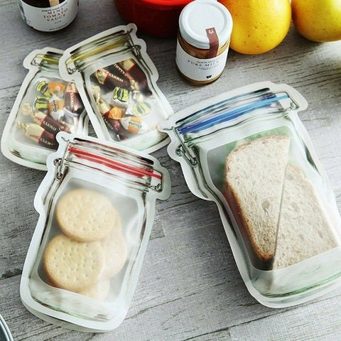 The Last Day Sale 70% OFF Reusable Mason Bottle Ziplock Bags