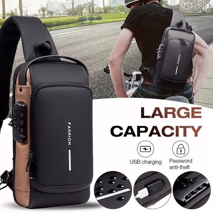 USB charging sport sling Anti-theft shoulder bag - 50% OFF - LIMITED TIME ONLY