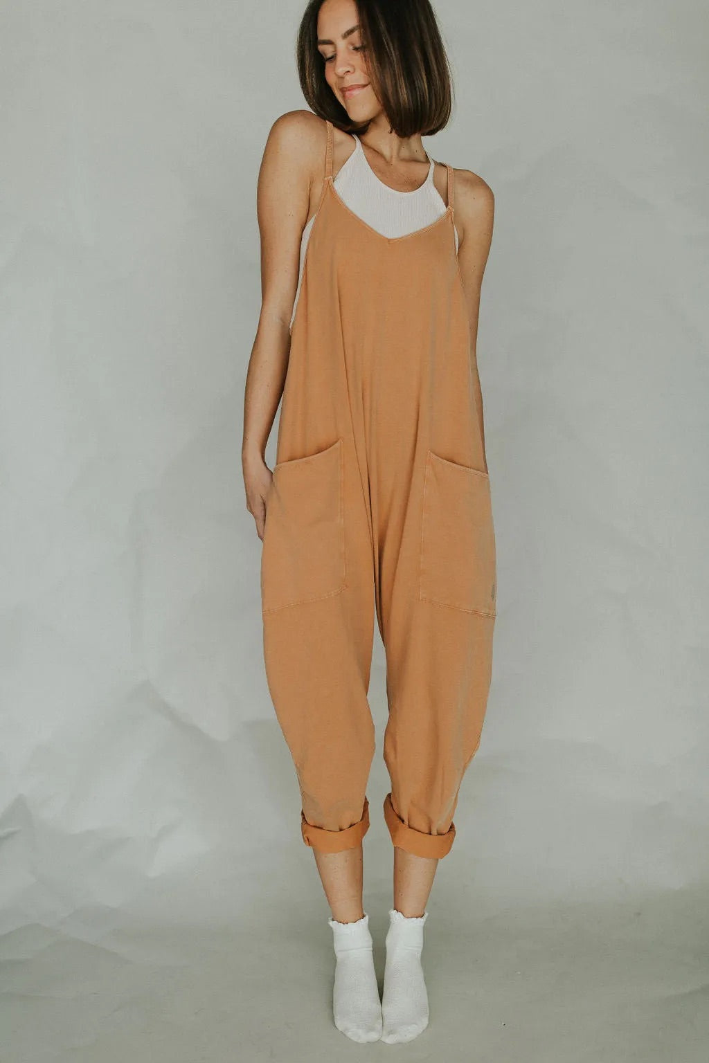 Womens Casual Wide Leg Jumpsuit