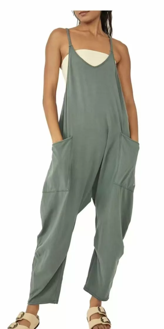 Womens Casual Wide Leg Jumpsuit