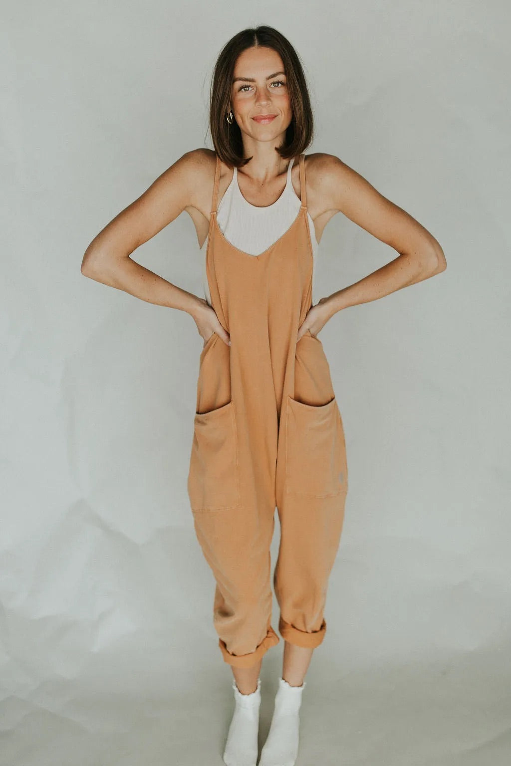 Womens Casual Wide Leg Jumpsuit