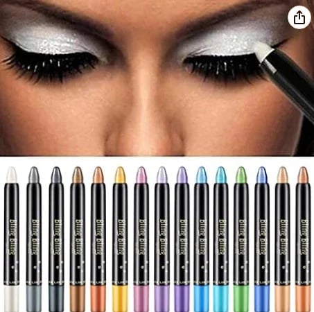 15 Colors Highlighter Eyeshadow Pencil Waterproof Glitter Eye Shadow Eyeliner Pen