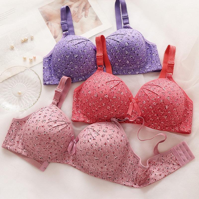 2022 NEW PLUS SIZE BRA WOMEN UNDERWEAR WIRE FREE COMFORT SOFT THIN BREATHABLE