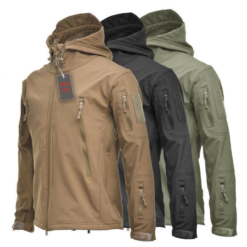 2023 Father's Day Promotion - Outdoor Indestructible Waterproof Soft Shell Hooded Military Tactical Jacket/ Spectre Hoodie/2023 SS