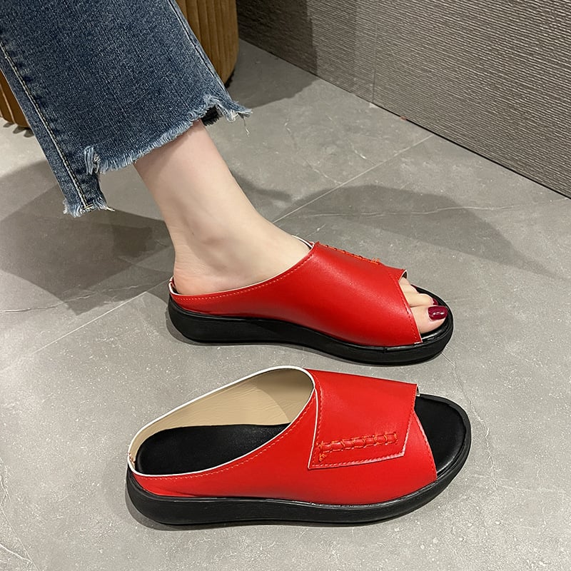 2023 WOMEN'S NEW THICK-BOTTOMED FISH MOUTH SLIPPERS-LIMITED TIME OFFER-49% OFF