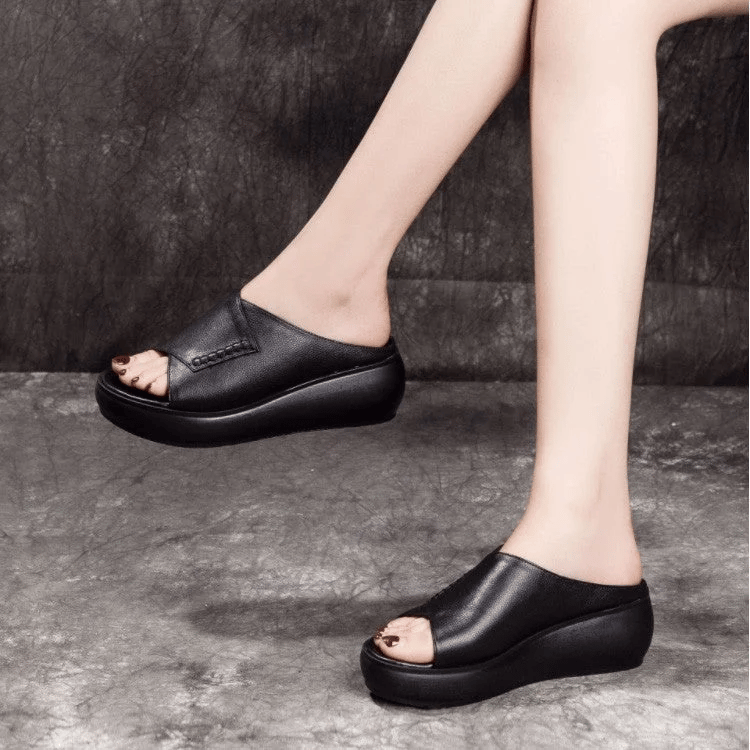 2023 WOMEN'S NEW THICK-BOTTOMED FISH MOUTH SLIPPERS-LIMITED TIME OFFER-49% OFF