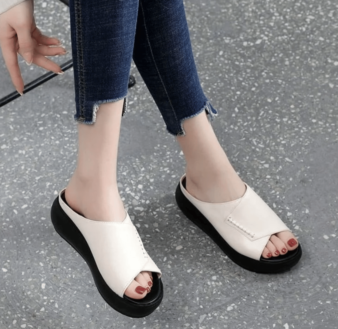 2023 WOMEN'S NEW THICK-BOTTOMED FISH MOUTH SLIPPERS-LIMITED TIME OFFER-49% OFF