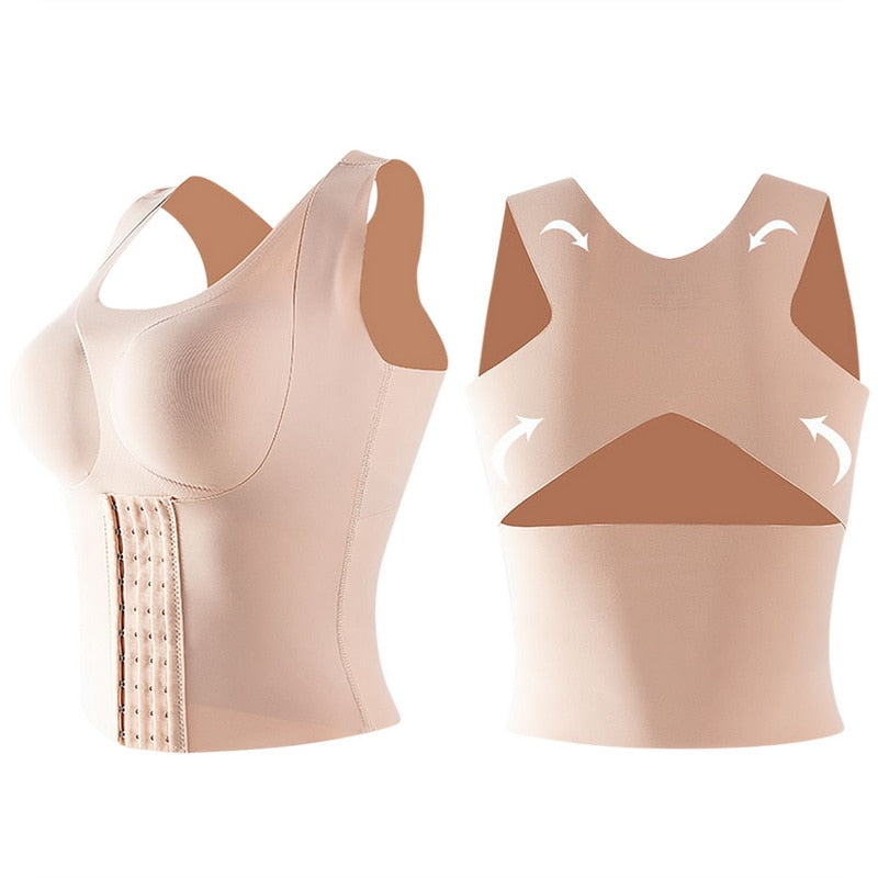 3-in-1 Waist Buttoned Bra Shapewear & Posture Corrector