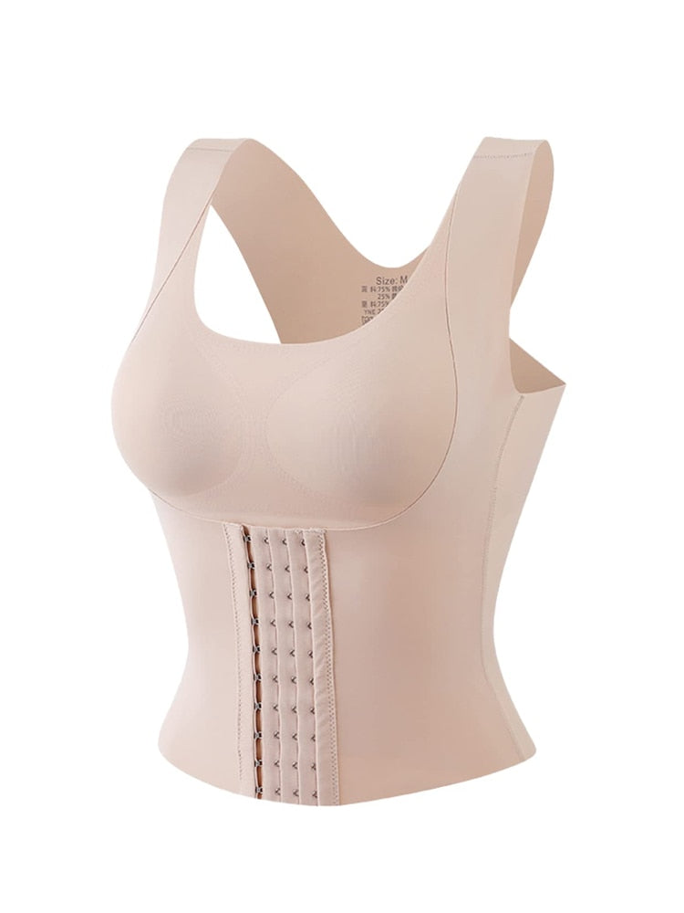 3-in-1 Waist Buttoned Bra Shapewear & Posture Corrector