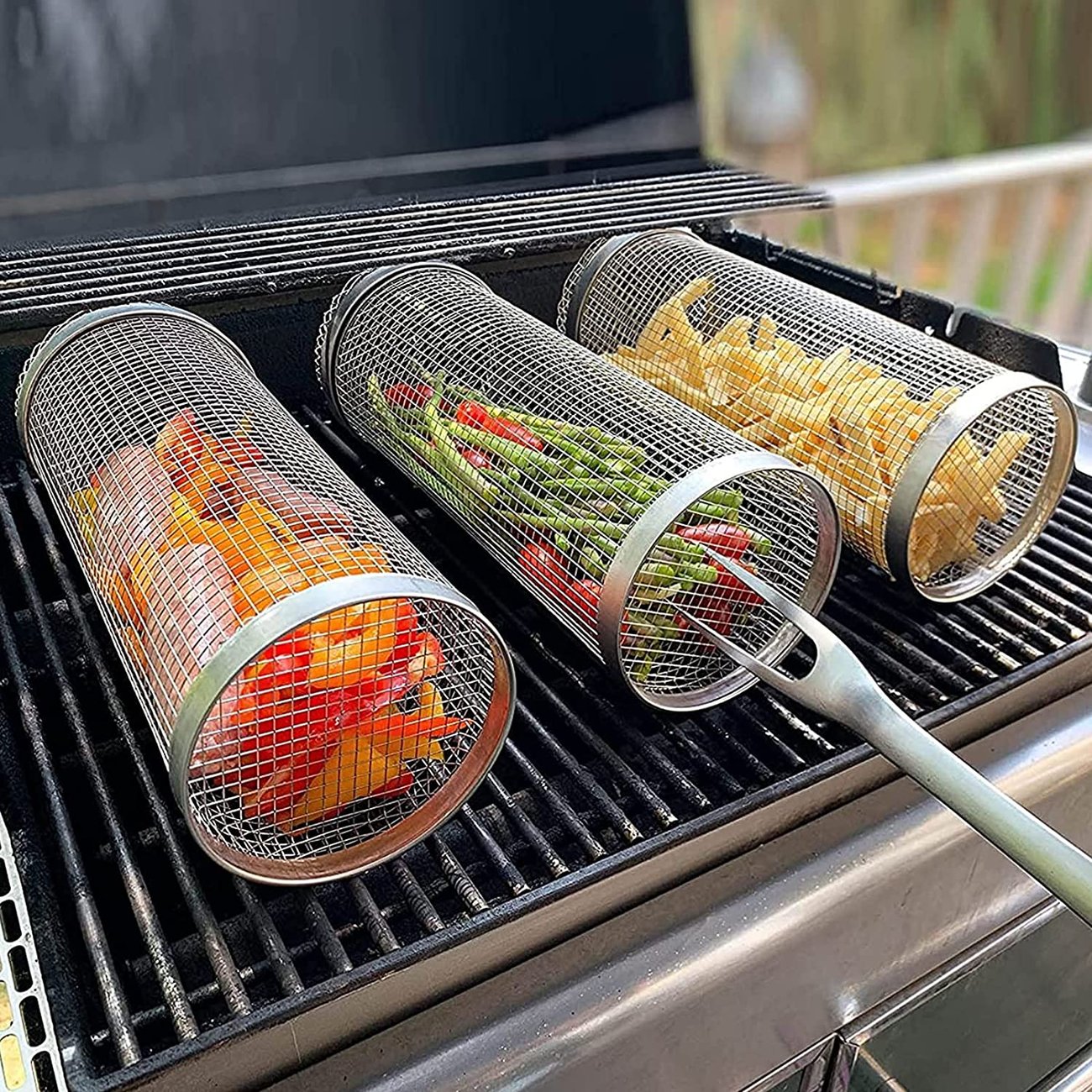 Medalula 49% OFF - Rolling Grilling Basket