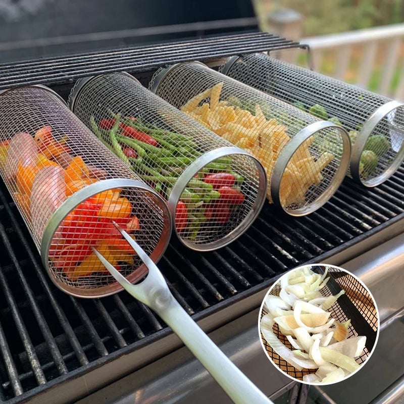 Medalula 49% OFF - Rolling Grilling Basket