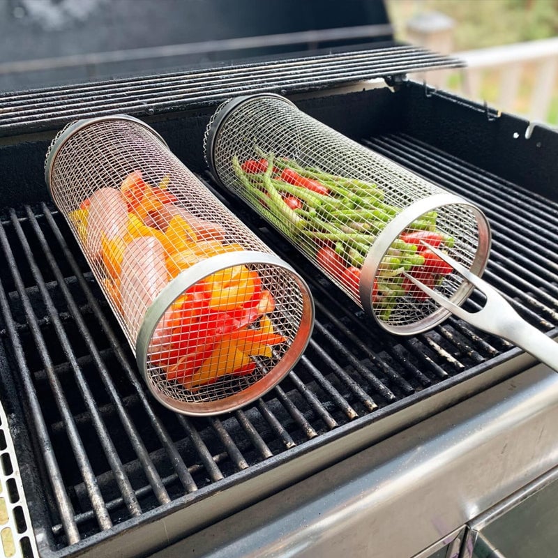 Medalula 49% OFF - Rolling Grilling Basket