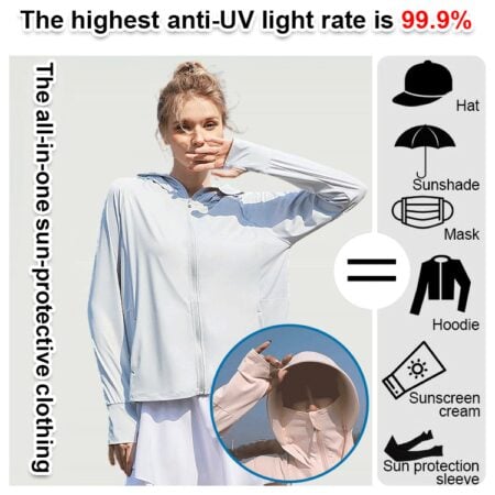 (50 Times Sun Protection) Lightweight Sun Protection Clothing for Men and Women