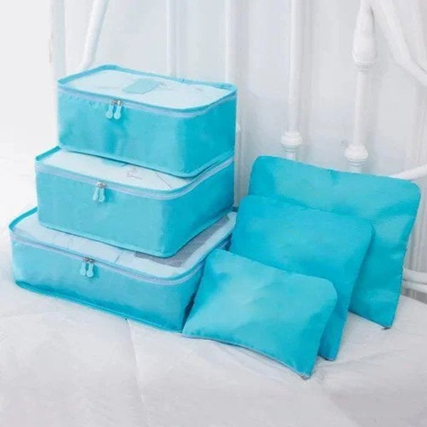 6 pieces portable luggage packing cubes (Buy More Save More)