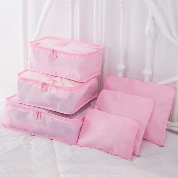 6 pieces portable luggage packing cubes (Buy More Save More)