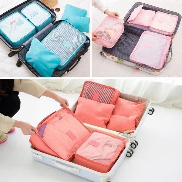 6 pieces portable luggage packing cubes (Buy More Save More)