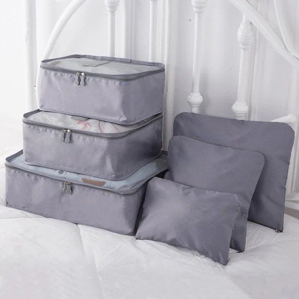 6 pieces portable luggage packing cubes (Buy More Save More)