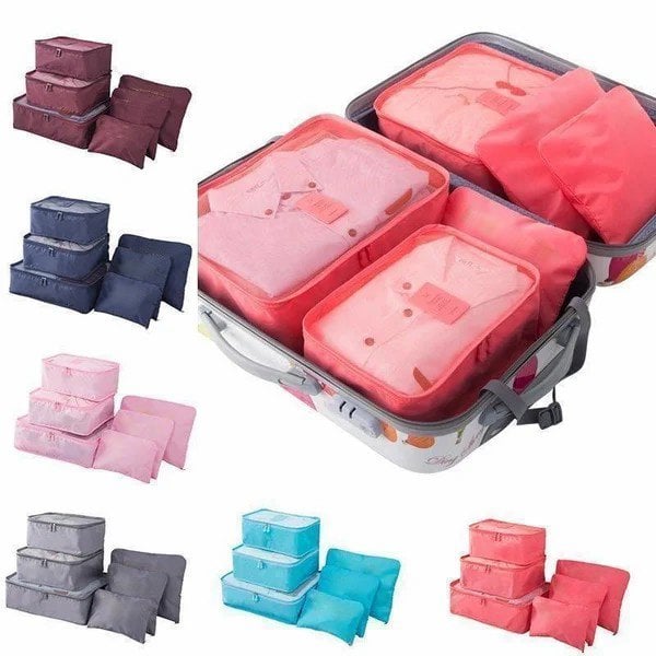 6 pieces portable luggage packing cubes (Buy More Save More)