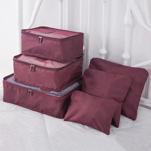 6 pieces portable luggage packing cubes (Buy More Save More)