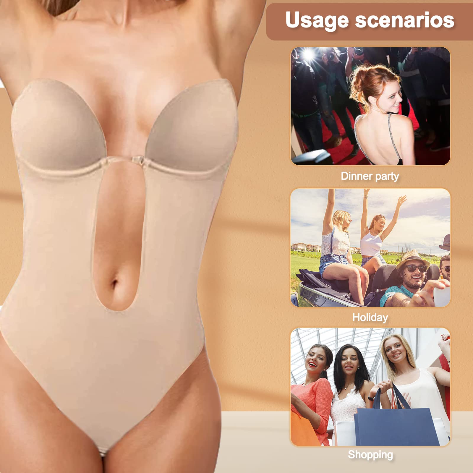 Backless & Push Up Bra Body Shaper