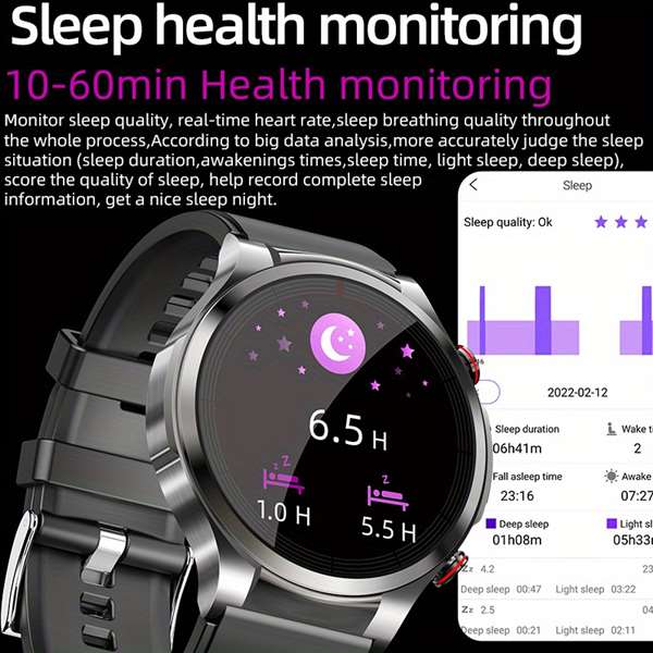 Blood Pressure Heart Rate Body Temperature Sports Smart Watch (Only for reference, cannot replace actual medical test kits)