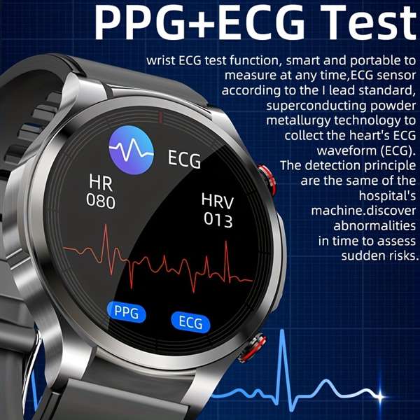 Blood Pressure Heart Rate Body Temperature Sports Smart Watch (Only for reference, cannot replace actual medical test kits)