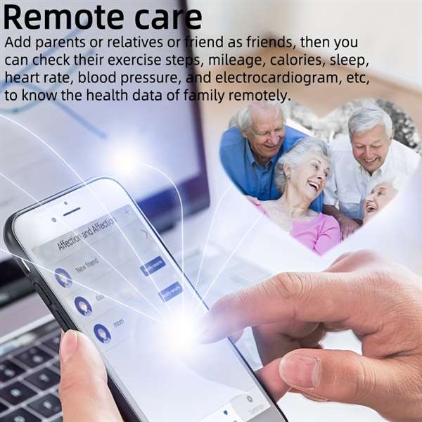 Blood Pressure Heart Rate Body Temperature Sports Smart Watch (Only for reference, cannot replace actual medical test kits)