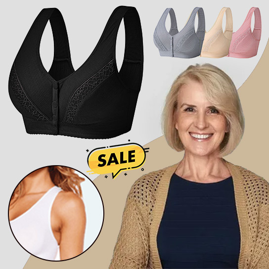 BUY 2 GET1 FREE - 2023 Front Button Breathable Skin-Friendly Cotton Bra