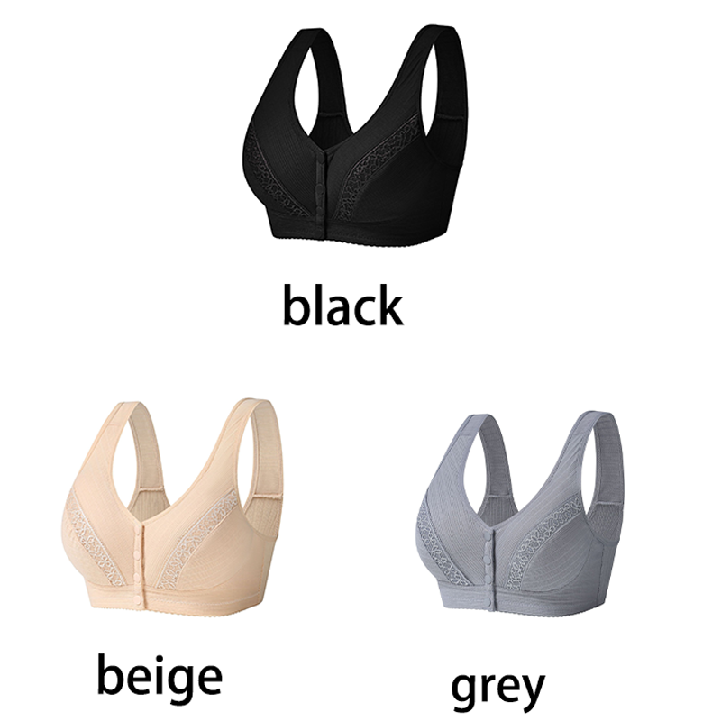 BUY 2 GET1 FREE - 2023 Front Button Breathable Skin-Friendly Cotton Bra