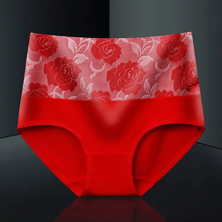 Buy 5 Get 5 Free - Cotton High Waist Abdominal Slimming Hygroscopic Antibacterial Underwear