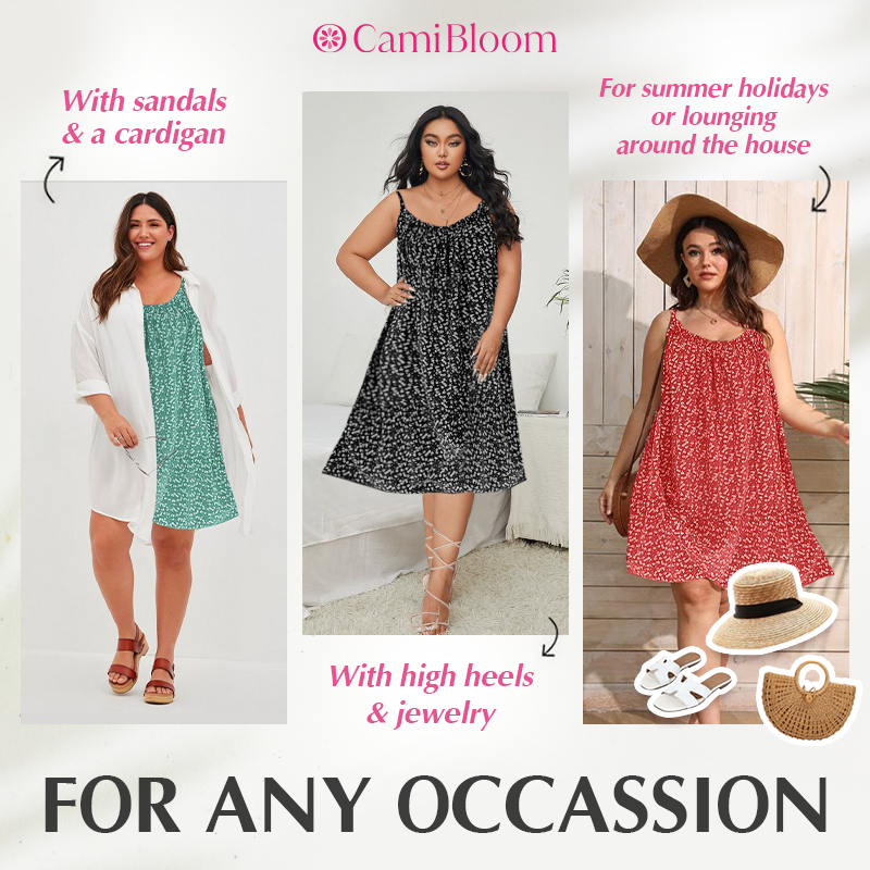 CamiBloom - Floral Printed Camisole Dress