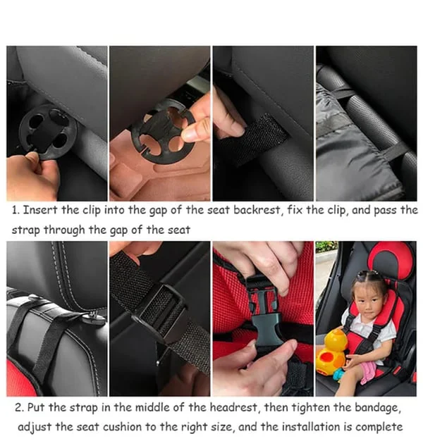 Car seat A simple portable car seat belt