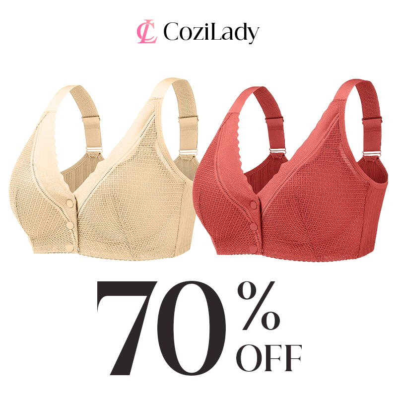 CoziLady - Easy Snap Front Button Bra