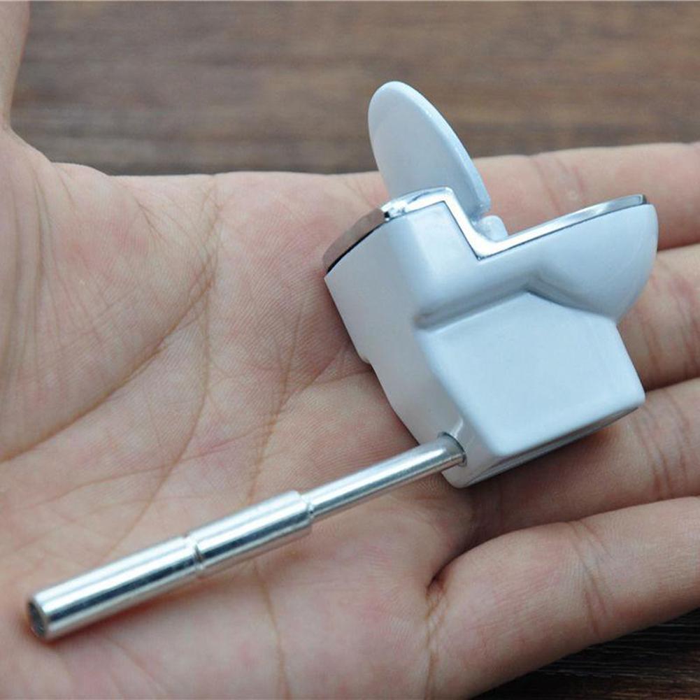 Creative Mini Toilet Shaped Metal Smoking Pipe